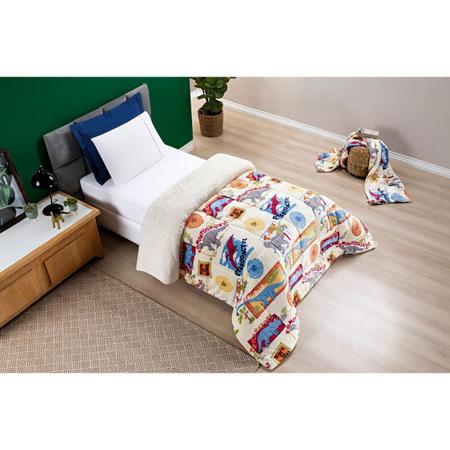 Imagem de Manta Sherpa Coberdrom Estampado Solteiro Flannel Bouti Kids