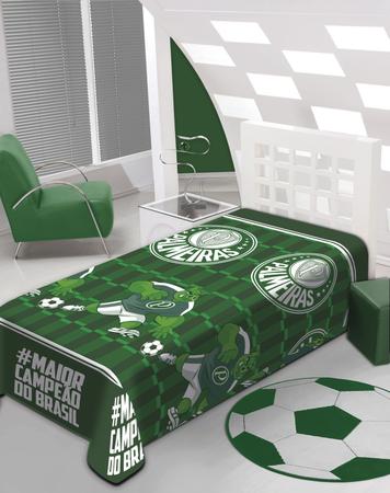 Imagem de Manta Soft em Poliéster 150x200cm Palmeiras Campeão Jolitex