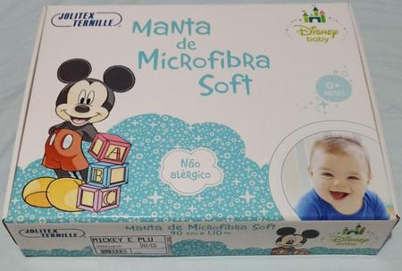 Imagem de Manta Soft Microfibra Disney Baby Mickey 90 Cm X 1,10 Cm