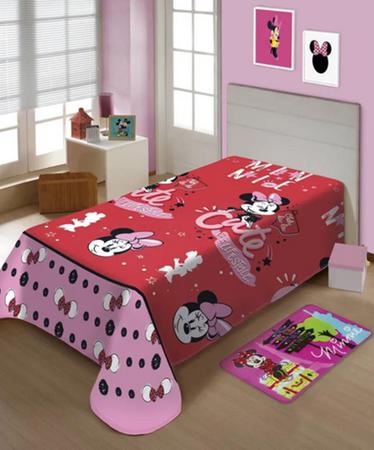 Imagem de Manta Soft Microfibra Jolitex Disney Minnie Mouse Team