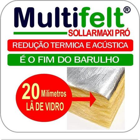 Manta Termica e Acústica Lã de Vidro 20 mm SolarMaxxi (30 m²) + Fita - Brasilit Imagem de Manta Termica e Acústica Lã de Vidro 20 mm SolarMaxxi (30 m²) + Fita
