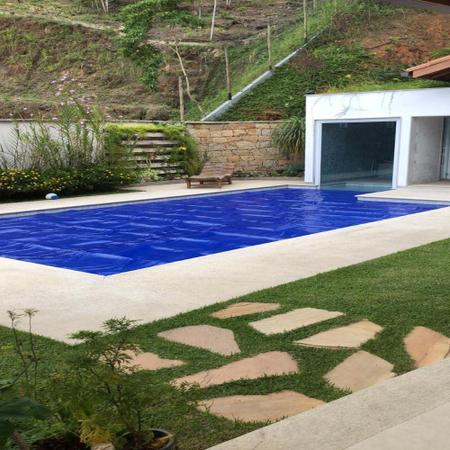 Manta Térmica Piscina 9X3,5 500 Micra Proteção Uv Black/Blue - Imbrap Imagem de Manta Térmica Piscina 9X3,5 500 Micra Proteção Uv Black/Blue