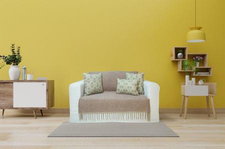 Imagem de Manta Xale de Chenille com Franja 1,20m x  x 1,80m Macia e Aveludada Conforto Sala de Estar
