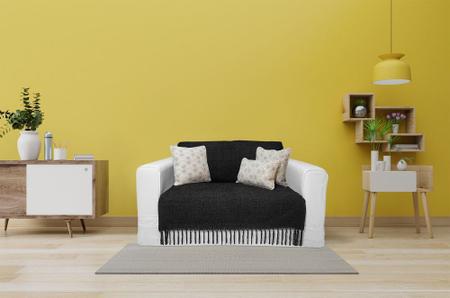 Imagem de Manta Xale de Chenille com Franja 1,20m x  x 1,80m Macia Para Sofa Ambiente Decoração Mais Vendida