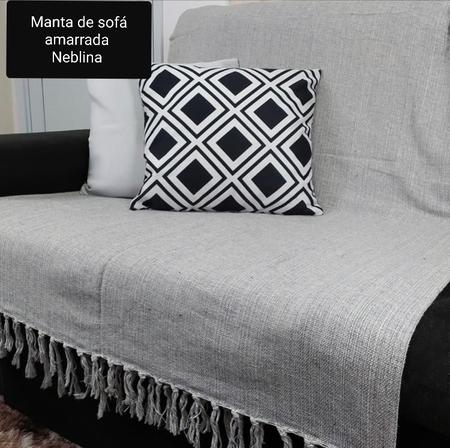 Imagem de Mantas de sofá gigante 100% algodão Cinza Neblina
