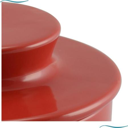 Imagem de Manteigueira Francesa 250g Vermelha Cerâmica Ceraflame - Mondoceram Gourmet