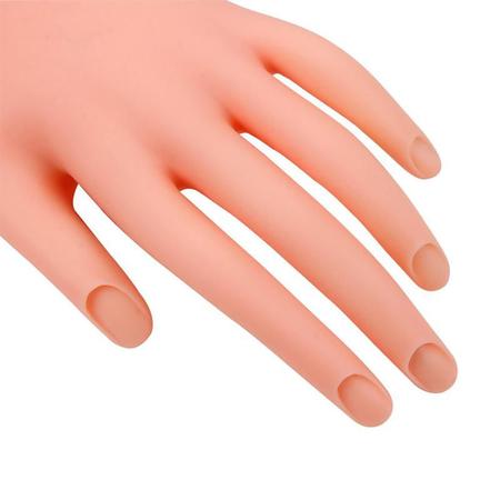 Imagem de Mão De Treino Manicure Unhas De Gel Acrigel Fibra Porcelana