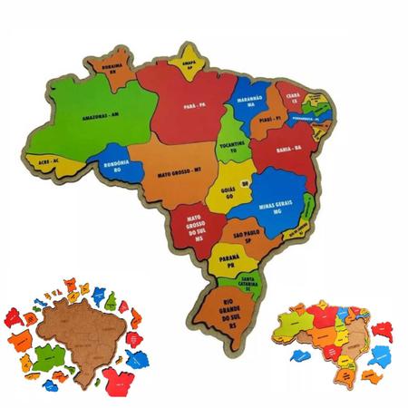 Quebra Cabeça - Brasil 1000 Peças - Toyster - Pikoli Brinquedos Educativos