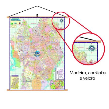 Mapa Portugal Politico Turístico Banner Com Cordinha - SPM - Mapas -  Magazine Luiza