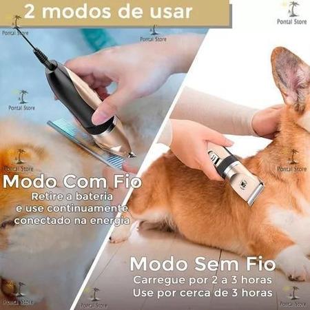Máq. de Tosa Profissional p/ Pet - Alta Performance e Kit - Goldenmix Imagem de Máq. de Tosa Profissional p/ Pet - Alta Performance e Kit