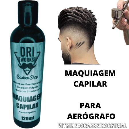 Maquiagem Capilar Preta Para Aerógrafo P/ Uso Profissional!! - Dri Works -  Maquiagem para Cabelo - Magazine Luiza
