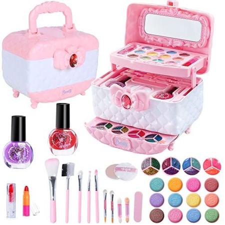 Kit de maquiagem para menina real lavável conjunto de maquiagem