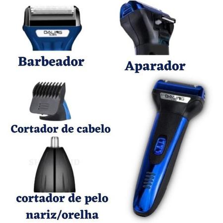 Maquina Barbear Aparador De Pelos Cabelo Nariz Acabamento - Daling -  Aparador de Pelos, Barba e Cabelo - Magazine Luiza