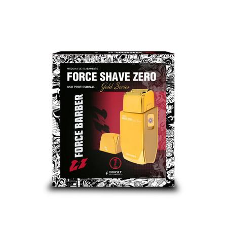 Imagem de Máquina de Acabamento Sem Fio Force Shaver Zero Gold Series BarberMQ Hair