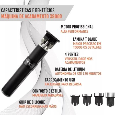 Imagem de Máquina de Acabamento Vertix Professional X9000 Usb Bivolt