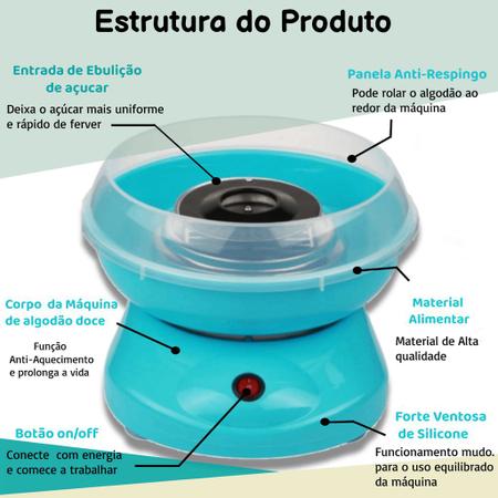 Imagem de Maquina De Algodao Doce Para Festa Portatil Mini 110v