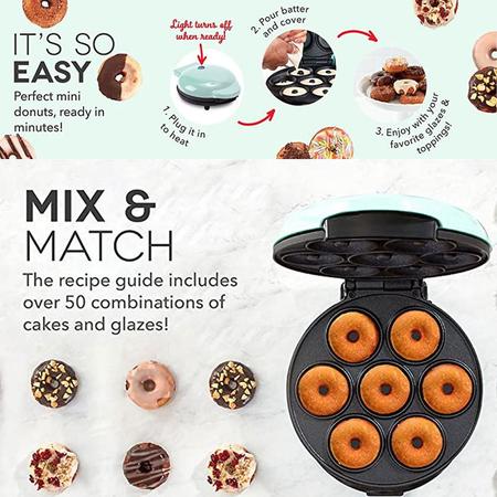 Máquina de assar bolos de donut aquecida frente e verso 1000W 220V - J-One Imagem de Máquina de assar bolos de donut aquecida frente e verso 1000W 220V