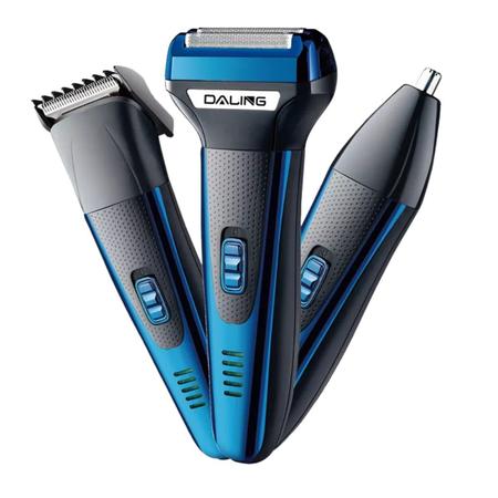 Máquina de Barbear Aparador de pelos 3 em 1 Recarregável 110-220v - Daling  DL-9006 - Aparador de Pelos, Barba e Cabelo - Magazine Luiza
