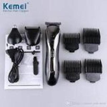 Imagem de Máquina De Barbear, Cortar Cabelo, Aparador Elétrico, Kit De Pelos 3 Em 1 Masculino - Kemei Km-1407
