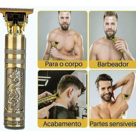 Maquina De Barbear Cortar Cabelo Barba Aparador Acabamento Corte