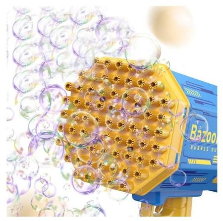 Lança- Bolhas - Bubble Gun - Bazooka - Laranja - Shiny Toys