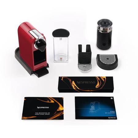 Imagem de Máquina de Café Nespresso Citiz C113 Vermelho Cereja com Aeroccino 3 220V