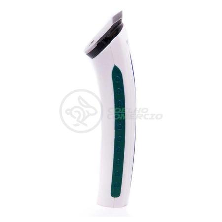 Imagem de Máquina de Cortar Cabelo Barba Pelos Pezinho Portátil NHC-3780 Bivolt Recarregável Verde - Nova