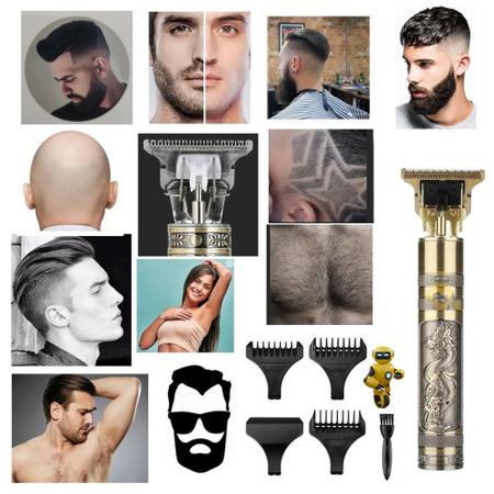 Imagem de Maquina de Cortar Cabelo e fazer Barba Ultra Poderosa Profissional Perfect Barber 3 EM 1  