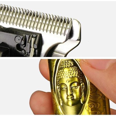 Imagem de Máquina De Cortar Cabelo Elétrica Buda Dourado USB Bivolt