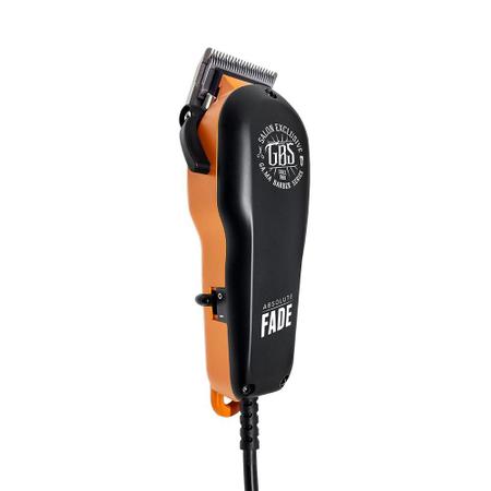 Imagem de Máquina de Cortar Cabelo Profissional GA.MA ITALY GBS Absolute Fade Preto/Laranja 127V