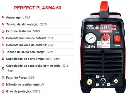 Imagem de Máquina De Corte Plasma Inversora Perfect Plasma 60a