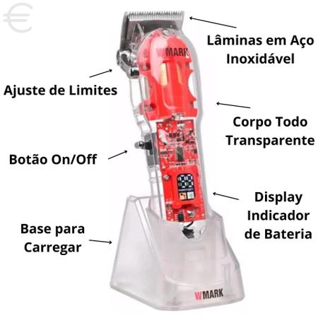 Imagem de Máquina De Corte Wmark Ng-407 Profissional Acabamento Barba