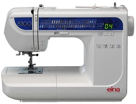 Imagem de Máquina de Costura Doméstica Eletrônica, Agulha Dupla, 50 pontos, Quilt e Patchwork, 800ppm, 5300