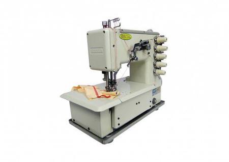 Imagem de Máquina de Costura Galoneira Industrial Completa, 3 Agulhas, 5 Fios, Lubrif. Automática, 3000rpm, BC5000