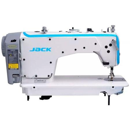 Imagem de Máquina de Costura Reta Industrial Jack F4 ou F5 Completa com Mesa e Motor Direct Drive