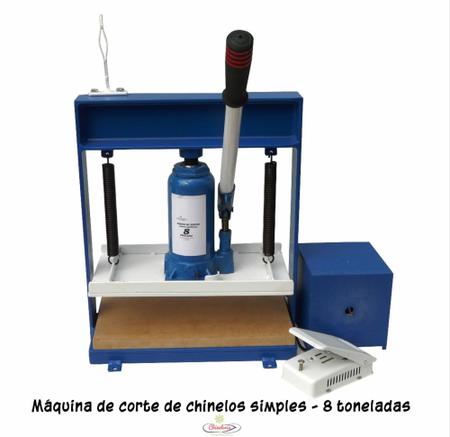 Imagem de Máquina De Fabricar Chinelos Hidráulica 8 Toneladas Corte Simples