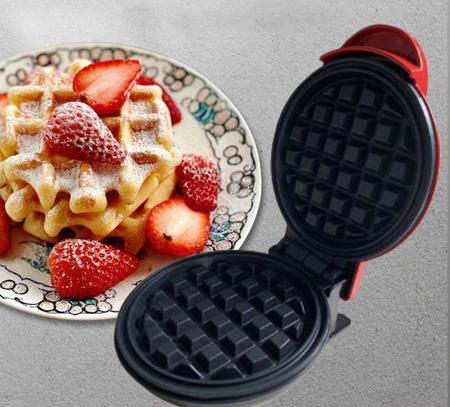 Imagem de Máquina De Fazer Waffle e Crepes Grill Panqueca Elétrica Antiaderente 110 V