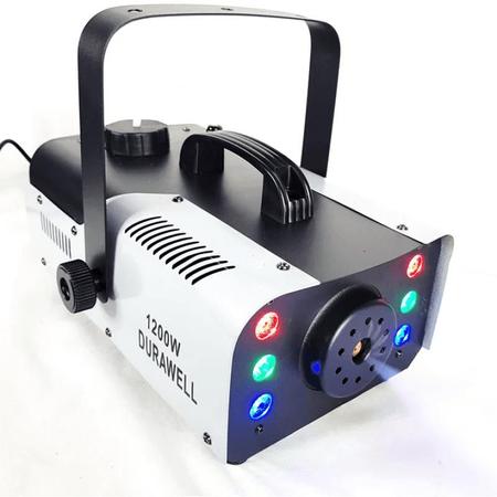 Imagem de Maquina De Fumaça Profissional 1200w 6 Led Rgb Mistura de Cores Com Controle LKY91200110