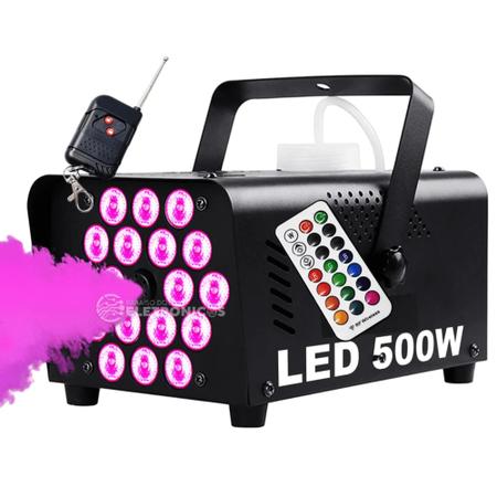 Imagem de Máquina De Fumaça Profissional 500W 18 LEDs RGBW Com 2 Controles Remoto 110V 1948818