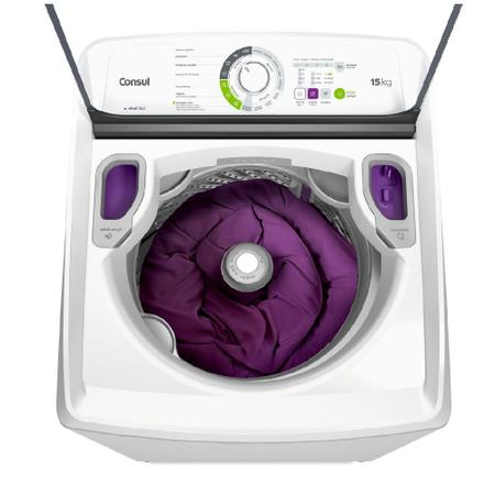 Imagem de Máquina de Lavar Consul 15 kg Branca com Lavagem Econômica e Ciclo Edredom- CWH15AB