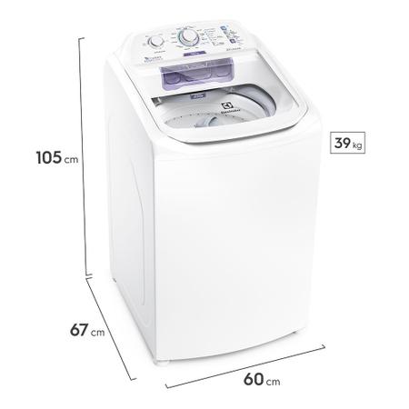 Imagem de Máquina de Lavar Electrolux 10,5kg Branca Turbo Economia com Jet&Clean e Filtro Fiapos (LAC11)