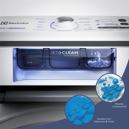 Imagem de Máquina de Lavar Electrolux 13kg Branca Essential Care com Cesto Inox e Jet&Clean (LED13)