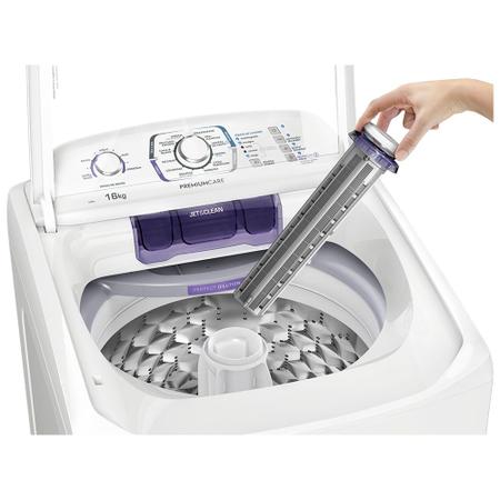 Imagem de Máquina de Lavar Electrolux 16Kg Branca Premium Care Silenciosa com Cesto inox (LPR16)