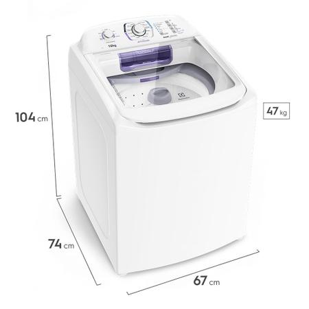 Imagem de Máquina de Lavar Electrolux 16kg  Branca Turbo Economia Silenciosa com Jet&Clean (LAC16)