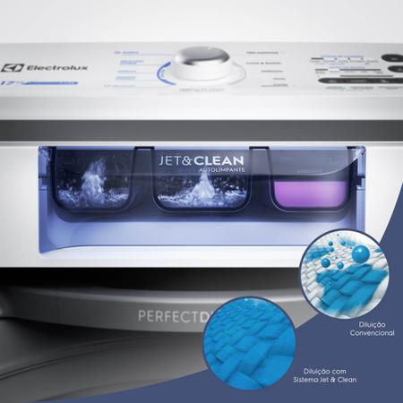 Imagem de Máquina de Lavar Electrolux 17kg Branca Essential Care com Cesto Inox e Jet&Clean (LED17)