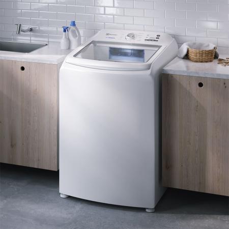 Imagem de Máquina de Lavar Electrolux 17kg Branca Essential Care com Cesto Inox e Jet&Clean (LED17)