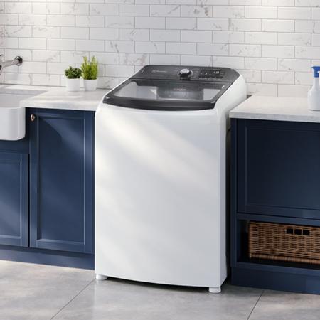 Imagem de Máquina de Lavar Electrolux 17kg Branca Premium Care com Cesto Inox e Jet&clean (LEC17)