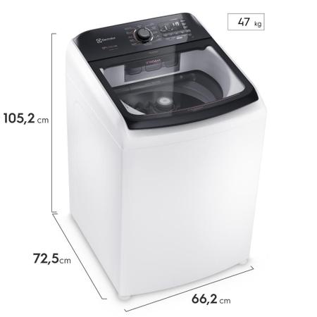 Imagem de Máquina de Lavar Electrolux 17kg Perfect Care LEV17 com Água Quente/Vapor Branca 127V