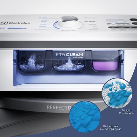 Imagem de Máquina de Lavar Electrolux LED17 17kg Com Tecnologia Jet&Clean e Ultra Filter Pega Fiapos Branca