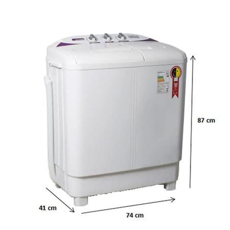 Imagem de Máquina de Lavar Lavadora e Centrifuga 10kg 2 em 1 Branca Twin Tub Praxis